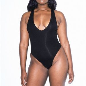 NWT American Apparel Black Tank Bodysuit